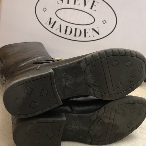 STEVE MADDEN CALF HEIGHT BOOTS WITH ELASTIC - Picture 6 of 8